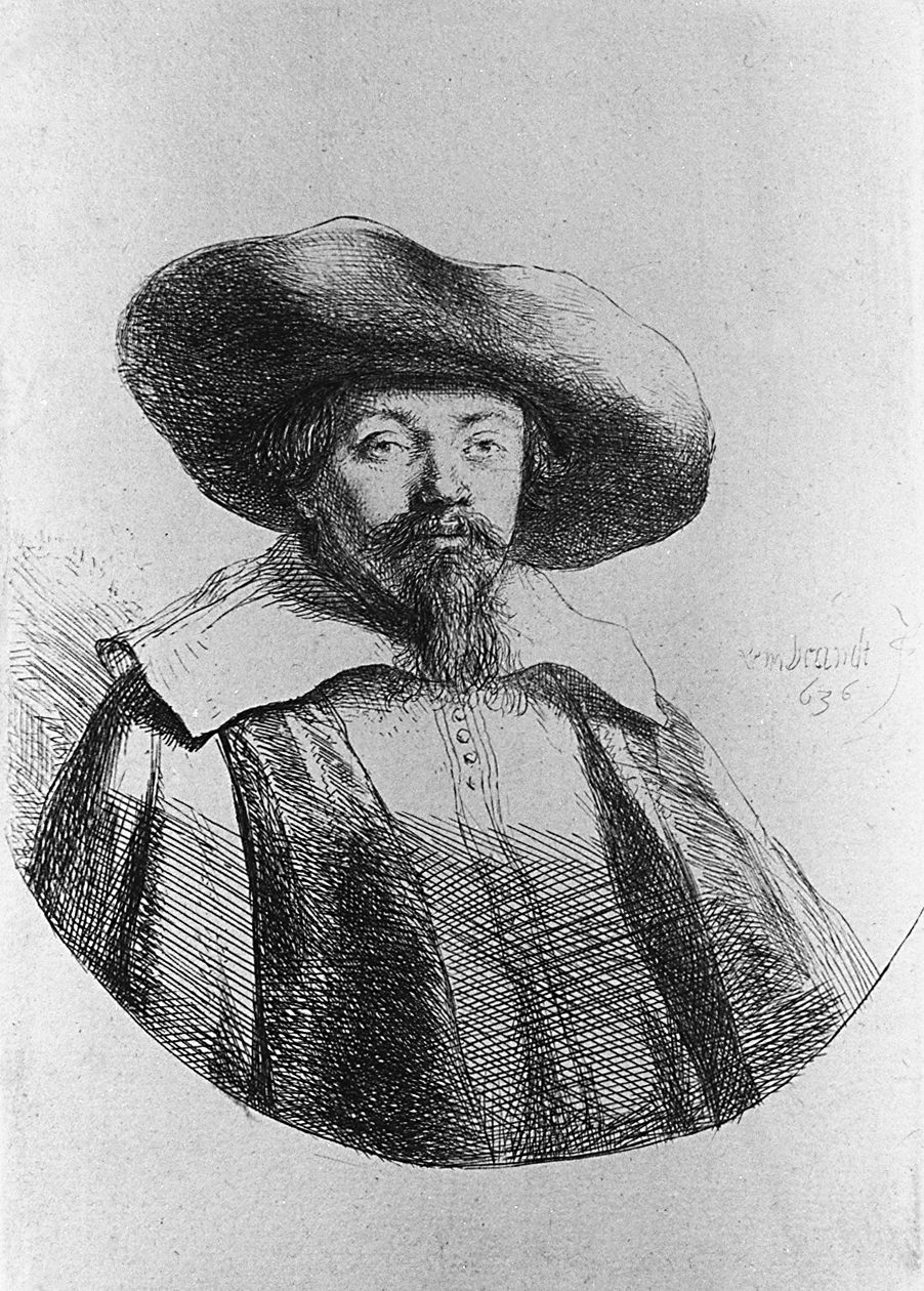 Portrait of Menasseh ben Israel, the Amsterdam rabbi and printer who petitioned Cromwell