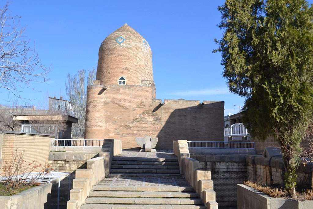 Exterior view of the Tomb of Esther and Mordechai in Hamadan