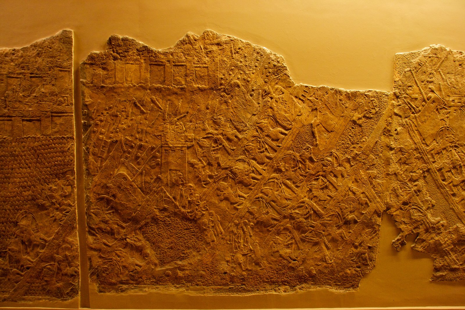 The Lachish Reliefs at the British Museum, showing the Assyrian siege of Lachish