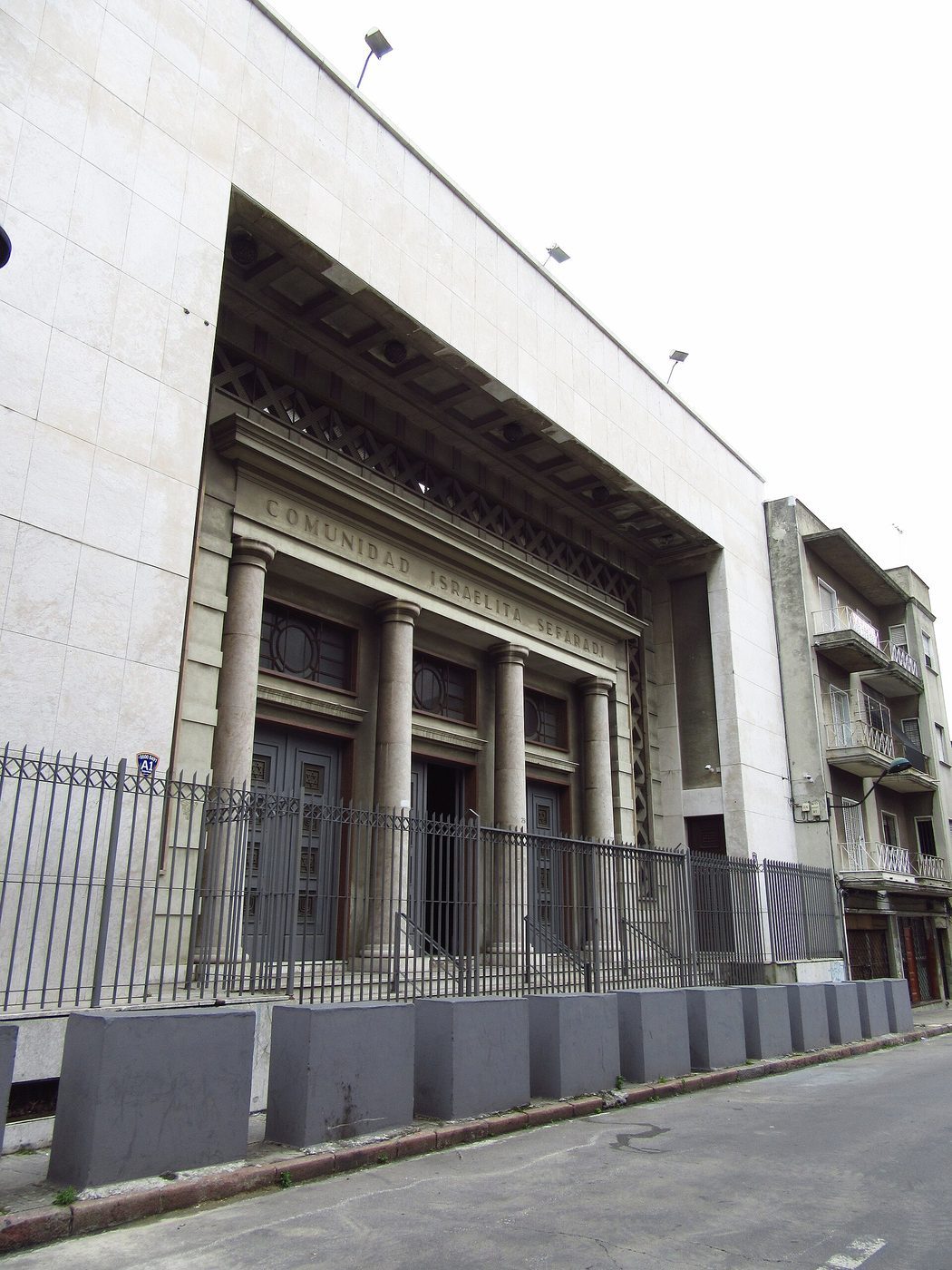 The Sephardic Jewish community building in Montevideo today.