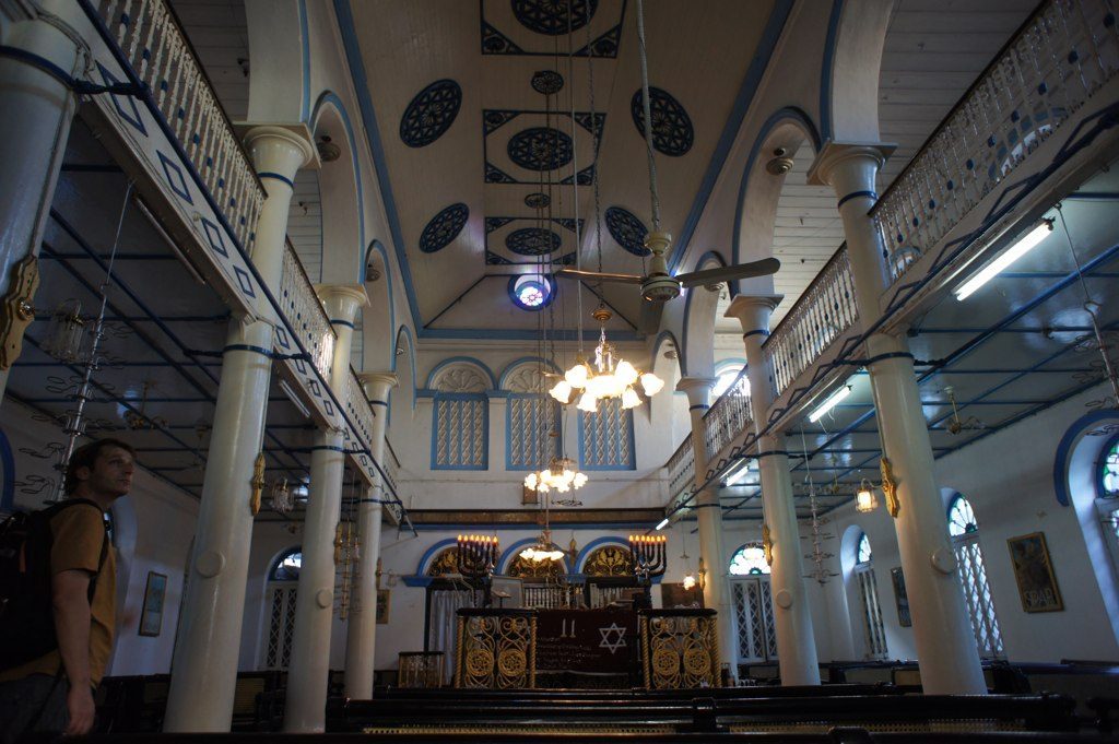 Inside Musmeah Yeshua Synagogue in Yangon today.