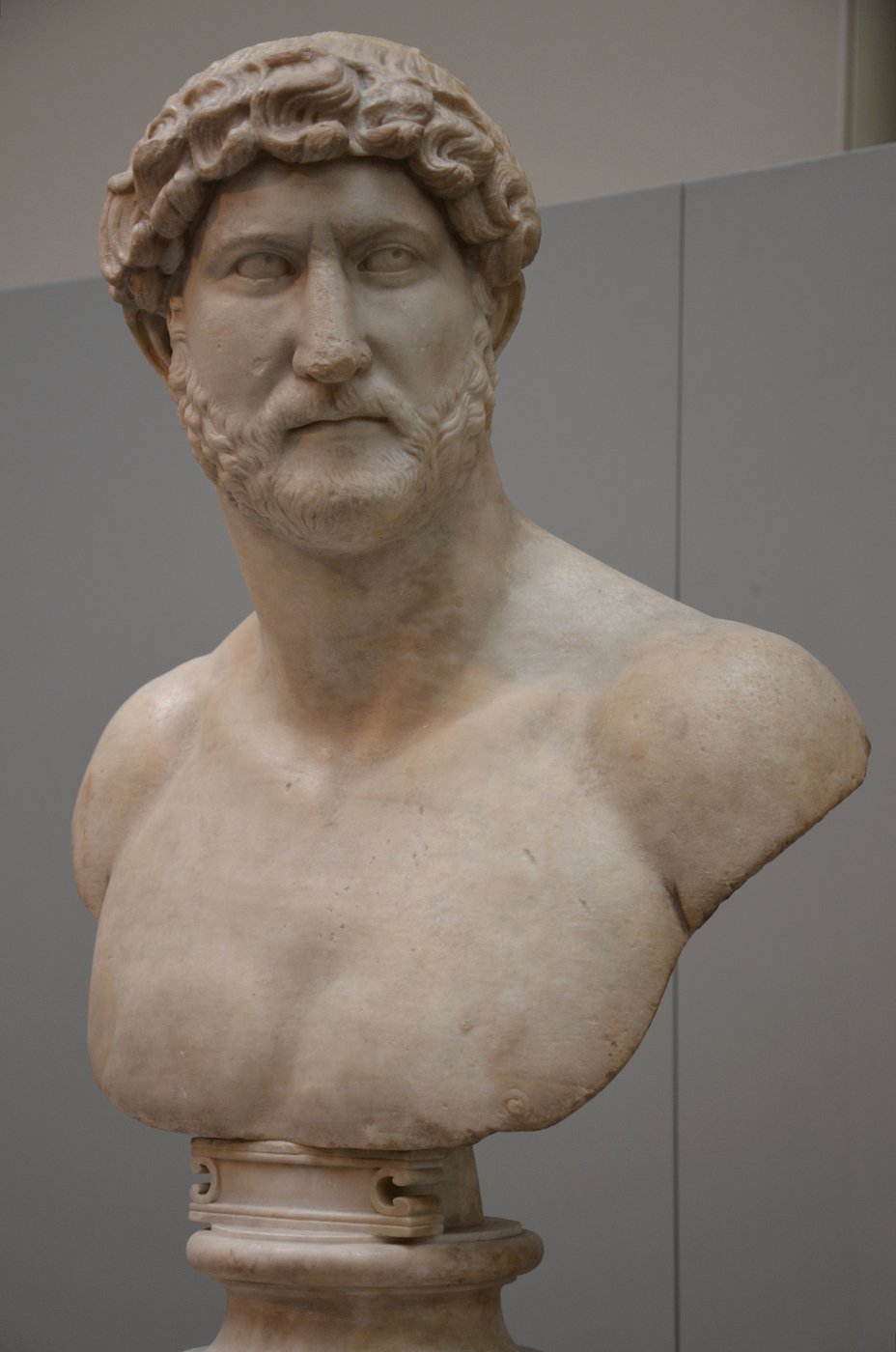 Roman marble portrait bust of the emperor Hadrian