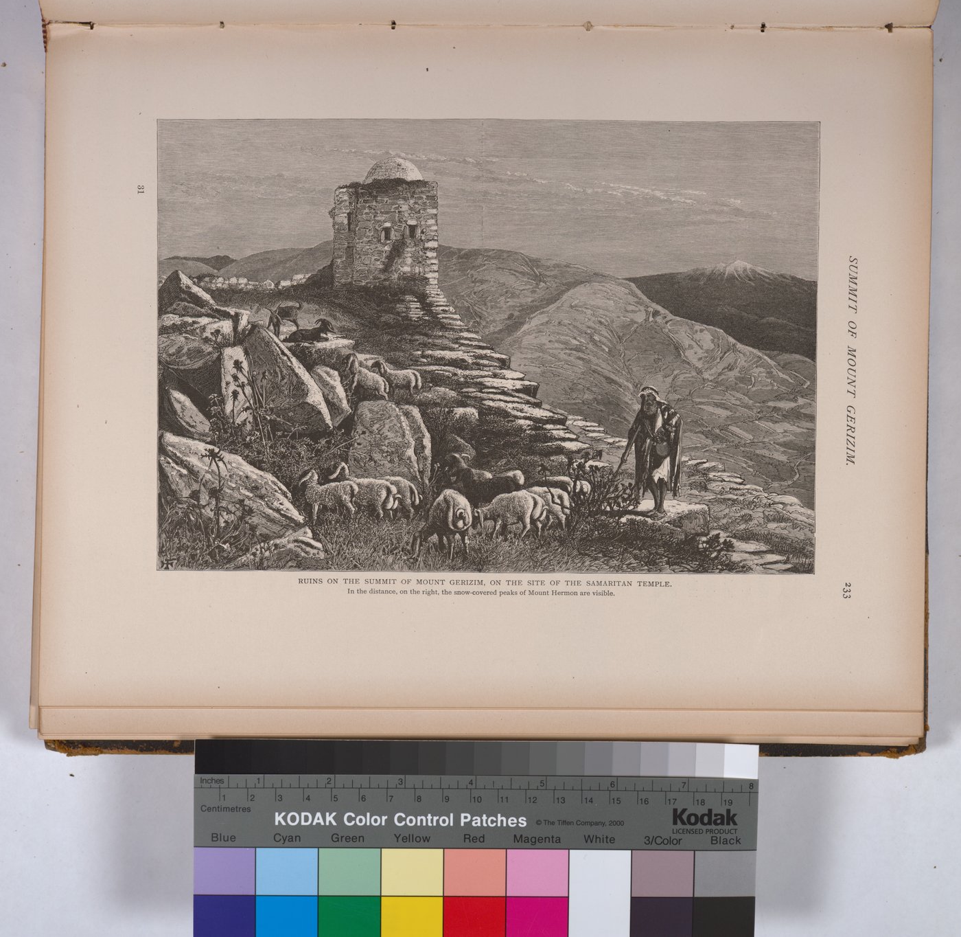 Stone ruins on the summit of Mount Gerizim.